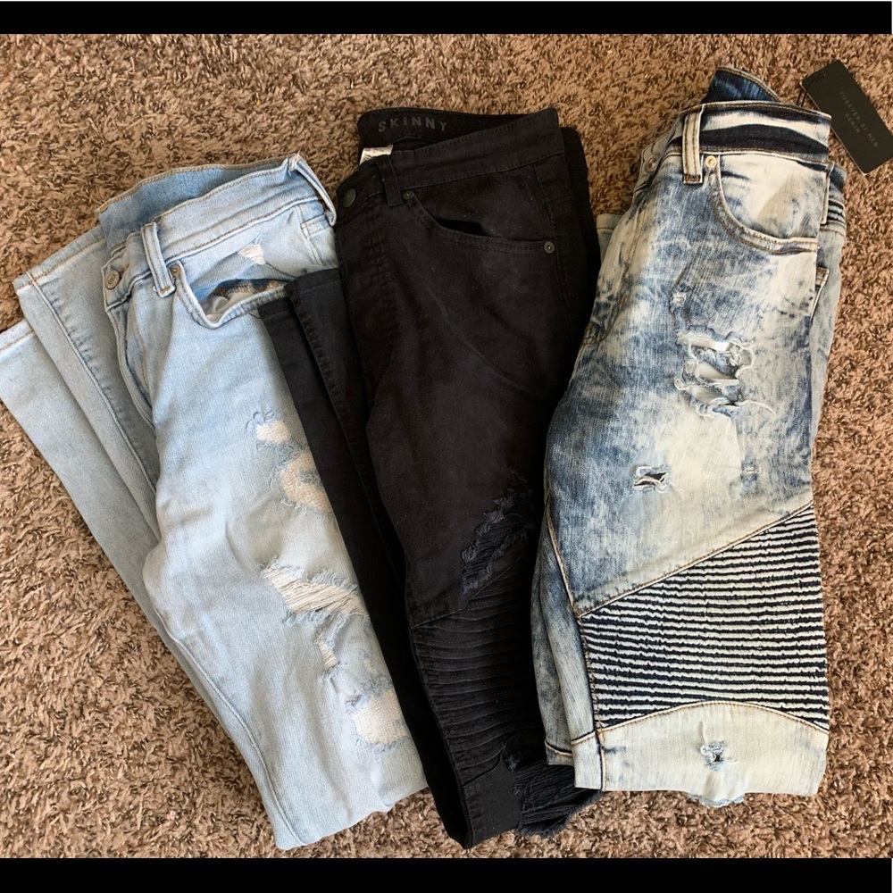 Lot of 3 H&M and Forever 21 Jeans